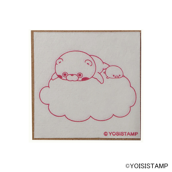 スタンプ大　くまさん雲