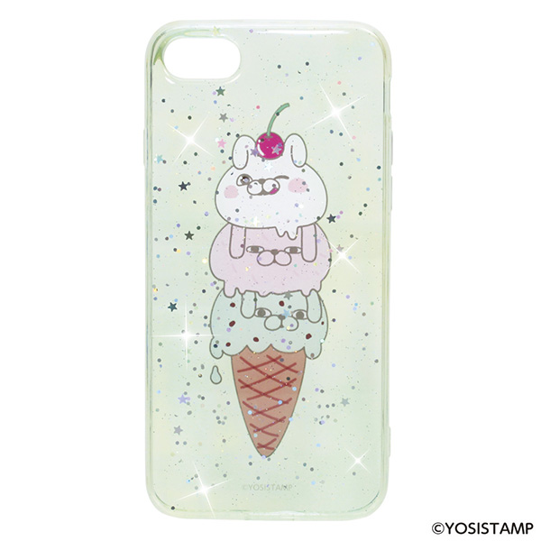 ★TPU製キラキラスマホカバー／アイスクリーム
