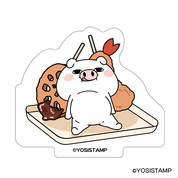 ステッカー　ヨッシースタンプ　大阪ぶたさん