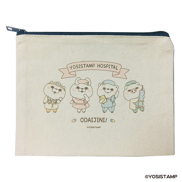 【1月下旬再入荷予定】ヨッシースタンプ　ポーチ　ホスピタル