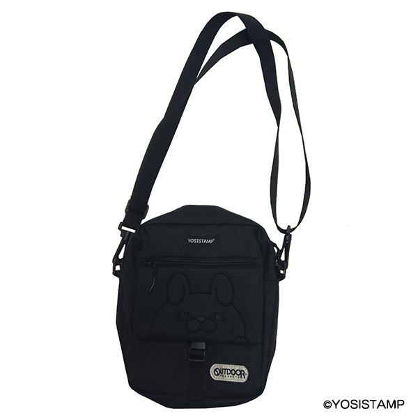 OUTDOOR×ヨッシースタンプコラボ　ショルダーバッグ（YS141BK-6）