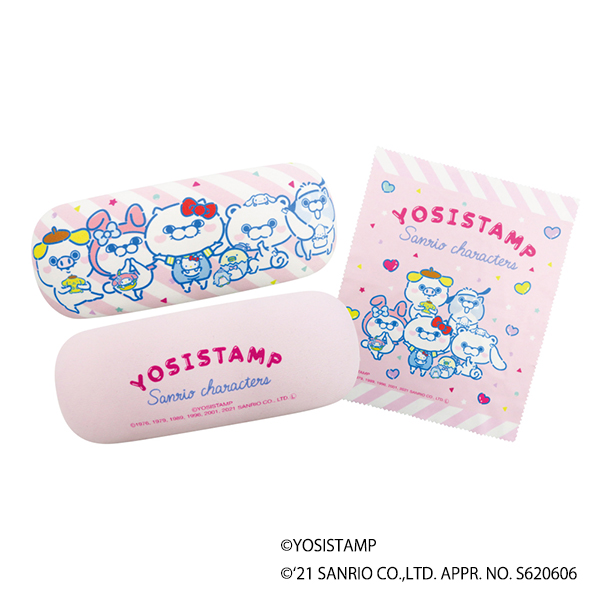 メガネケース　ヨッシースタンプ×サンリオキャラクターズ　4979274504285