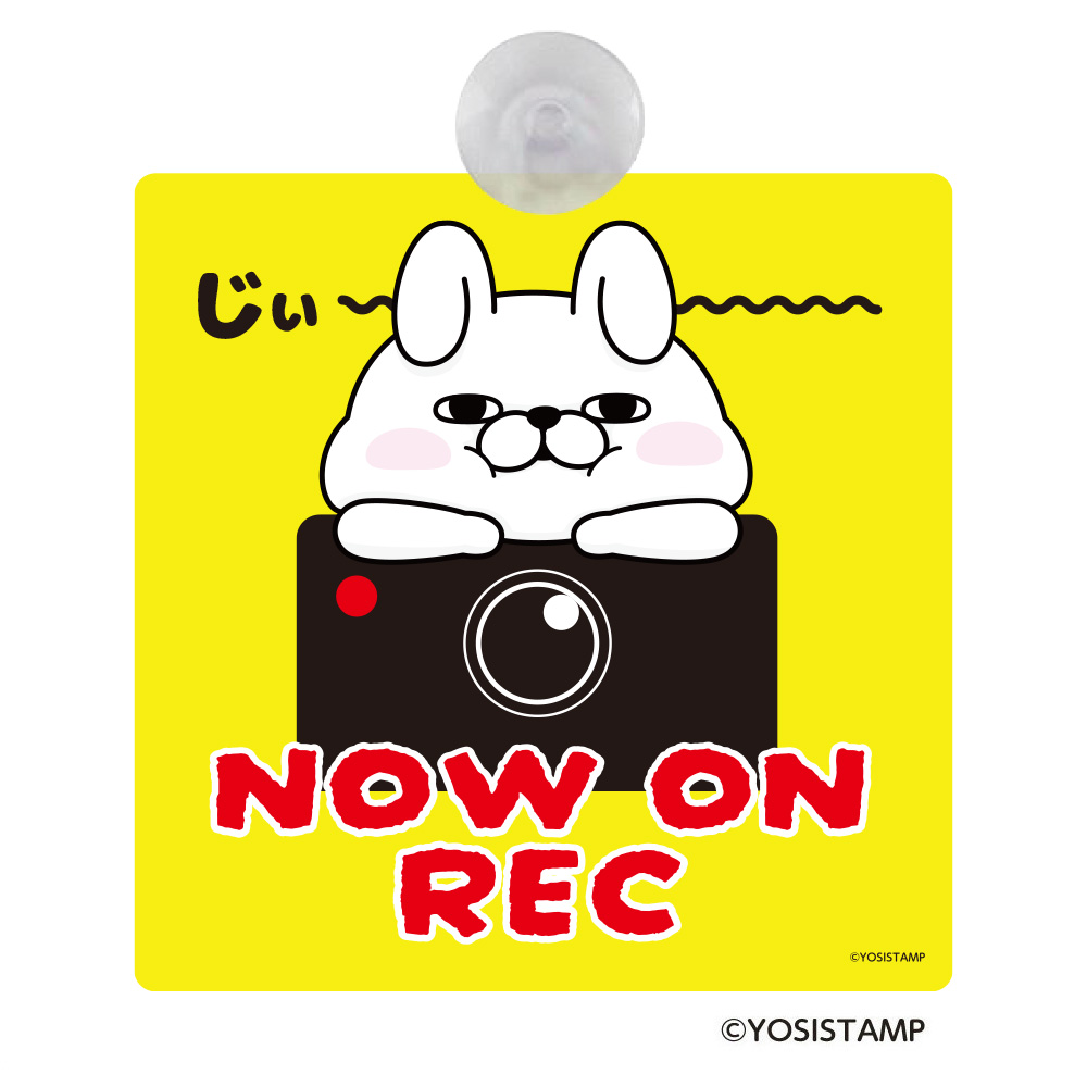 カーサイン 録画中（うさぎさん）