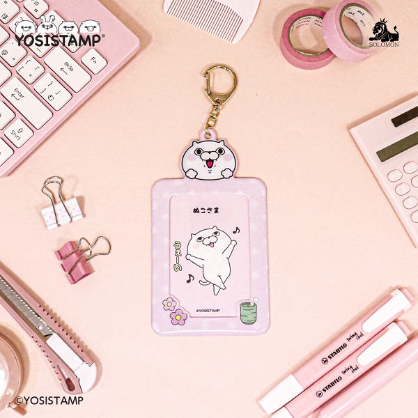 ヨッシースタンプ フォトカードキーホルダー ぬこさま4580586480558