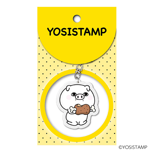 台湾商品ぶた100%　アクリルキーホルダー