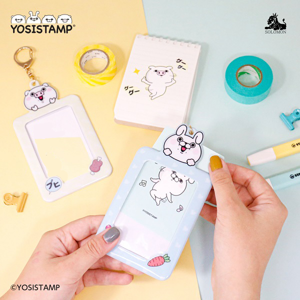 ヨッシースタンプ フォトカードキーホルダー ぶたさん4580586480565