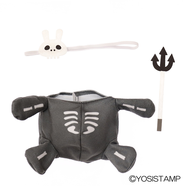 ヨッシースタンプ　着せ替えドレス　ガイコツ