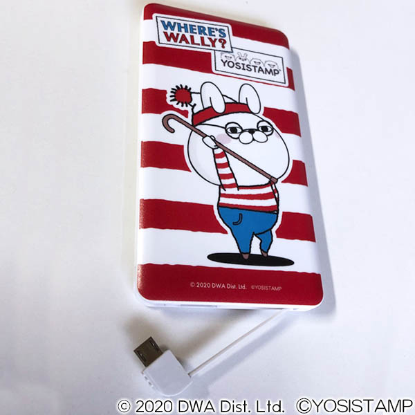 ヨッシースタンプ×ウォーリーをさがせ！ 4000mAh リチウムイオン