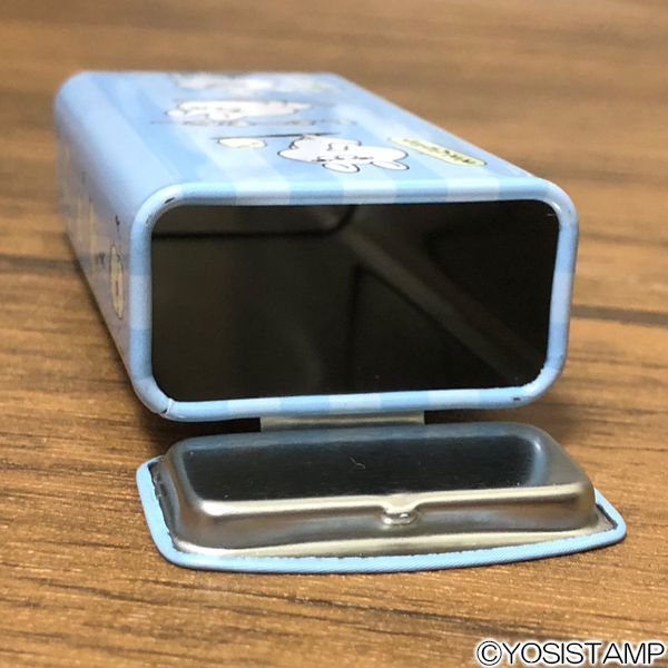 ヨッシースタンプ 缶ケース ブルー ヨッシースタンプ 缶ケース ブルー
