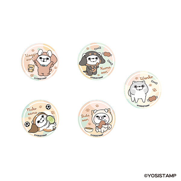ヨッシースタンプ缶バッジ　わんとも（ランダム）