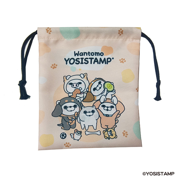 ヨッシースタンプわんとも巾着