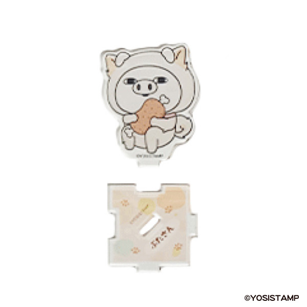 ヨッシースタンプわんともアクリルスタンド ぶたさん