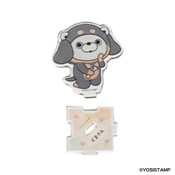 ヨッシースタンプわんともアクリルスタンド　くまさん
