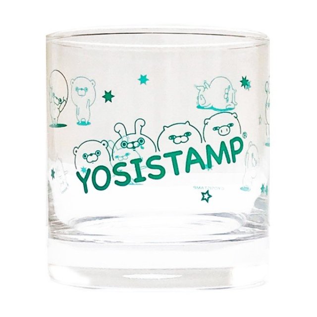 ヨッシースタンプ　グラスタンブラー　225ml　グリーン