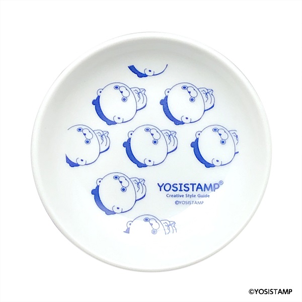 ヨッシースタンプ　小皿　くまさん