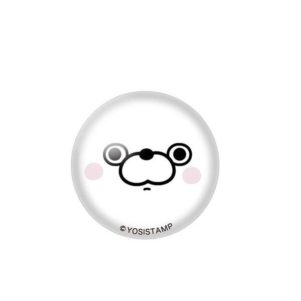 ヨッシースタンプ　ガラスピンズ くまさんBフェイス 4580560322409