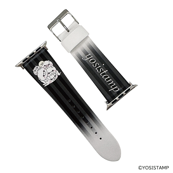 AppleWatch レザーバンド／ストライプ