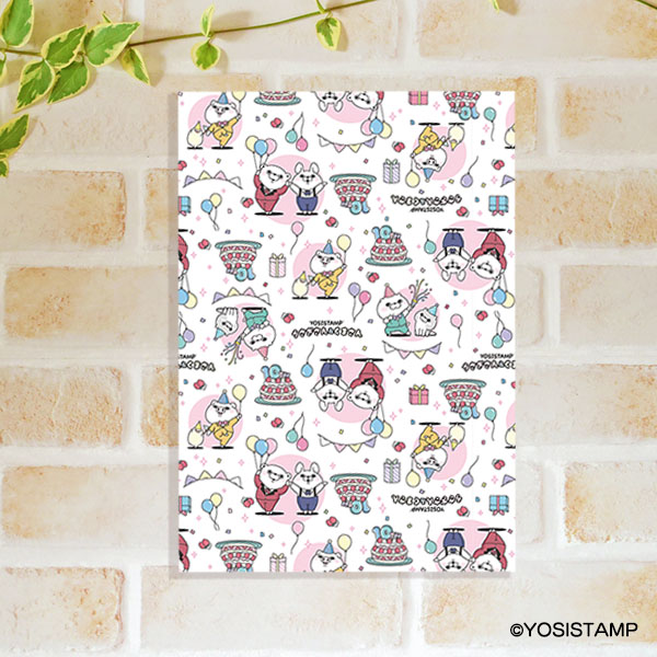 クリアファイルうさぎさん＆くまさん10周年チラシ柄