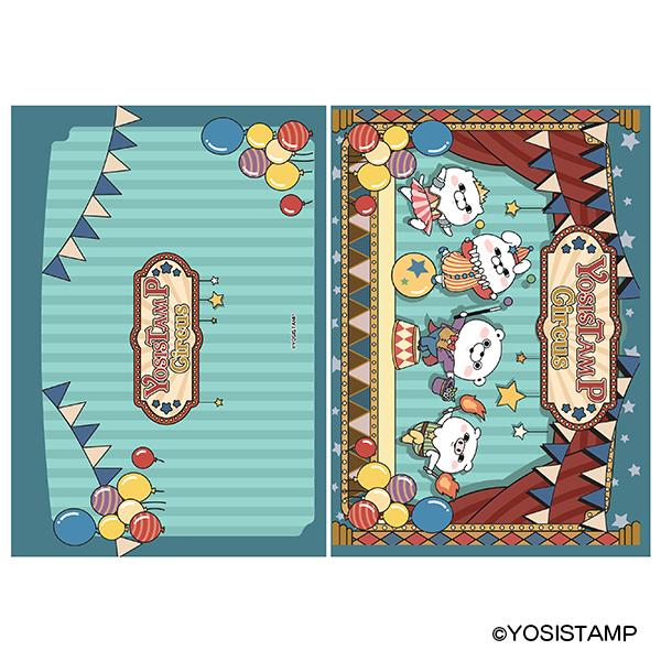 クリアファイル A4 ヨッシースタンプ サーカス