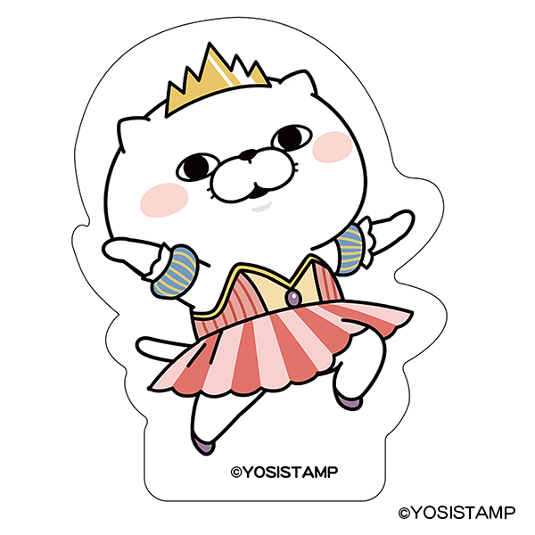 ステッカー　ヨッシースタンプ　サーカスぬこさま