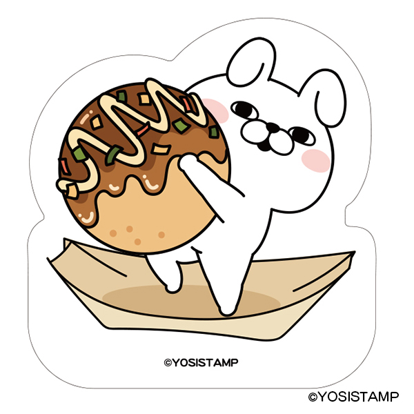 ステッカー　ヨッシースタンプ　大阪うさぎさん