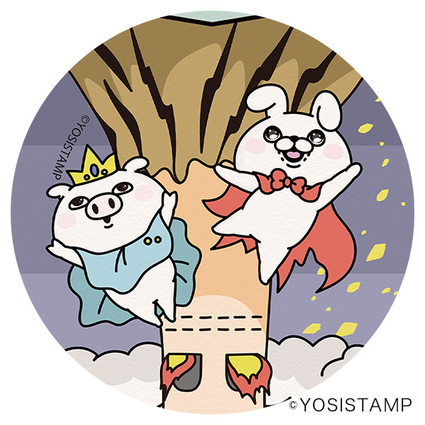 ルナズ ヨッシースタンプタロット缶バッジ A