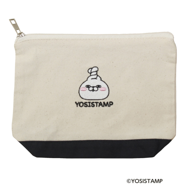 刺繍ポーチ（舟形）／聞こえなーい（うさぎさん）