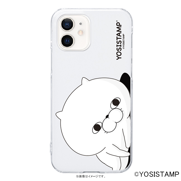 Iphone スマホケース ヨッシースタンプpcケース ぬこさま 寝転び