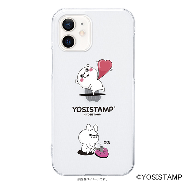 Iphone スマホケース ヨッシースタンプpcケース Love どっきゅん