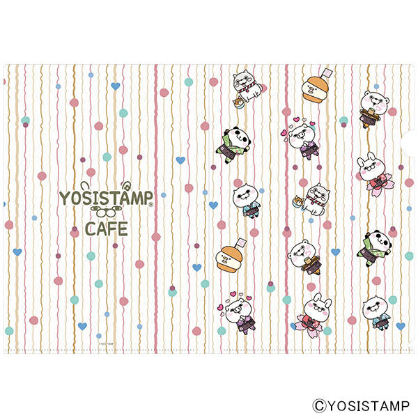 ヨッシースタンプ×大三萬年堂HANARE カフェ クリアファイル2枚セット