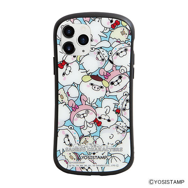 i select iPhone 11 Pro 対応ハイブリッドガラスケース C.ぎっしり