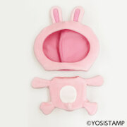 ヨッシースタンプ　着せ替えドレス くまさんうさぎ