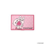 ヨッシースタンプ　フレークシール入りカードケース　ピンク