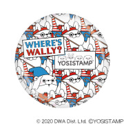 ヨッシースタンプ×ウォーリーをさがせ！　缶ミラー　総柄 4580560336000