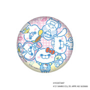 ヨッシースタンプ×サンリオキャラクターズ　パステルポップ　キラキラ缶バッジ　集合　4580721960921