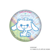 ヨッシースタンプ×サンリオキャラクターズ　パステルポップ　キラキラ缶バッジ　くまさん　4580721960945