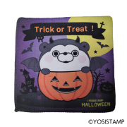 ヨッシースタンプ　ハロウィン柄ハンドタオル　くまさん