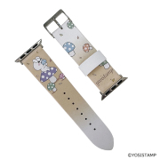 AppleWatch レザーバンド／きのこ・うさぎさん