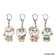 【予約販売】ヨッシースタンプ　アロハウッドキーホルダー（ランダム）