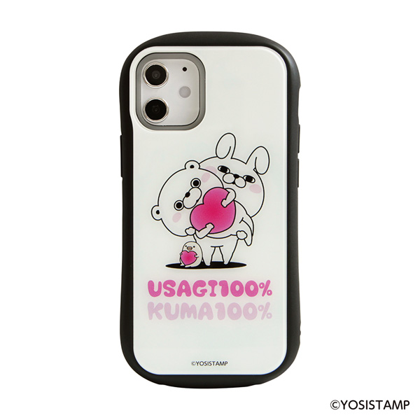 ヨッシースタンプ i select iPhone 12 mini 対応ケース うさぎさん&くまさん