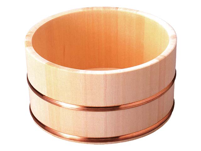 ひのき湯桶（銅タガ）