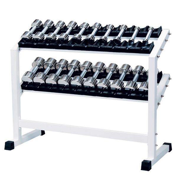 クロームダンベル・ラック付10kgセット