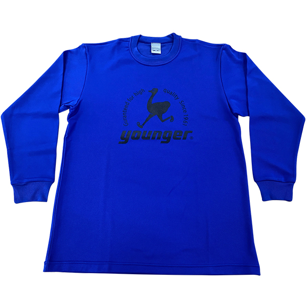 【数量限定】ヤンガー（Younger）ロゴ入り長袖Ｔシャツ（Dブルー）【メール便可】