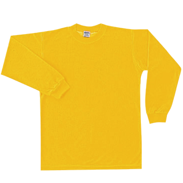 【日本製】ヤンガー（Younger）JPN長袖無地Ｔシャツ（イエロー）【メール便可】