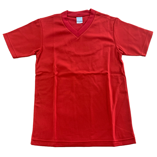 【日本製】ヤンガー（Younger）V首半袖無地Tシャツ（レッド）★【メール便可】