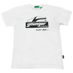 【公式ショップ限定】ヤンガー（Younger）コーチャーシルクプリントＴシャツ（ホワイト）【メール便可】