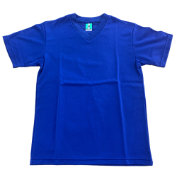 【日本製】ヤンガー（Younger）V首半袖無地TシャツＪｒ（Dブルー）★【メール便可】