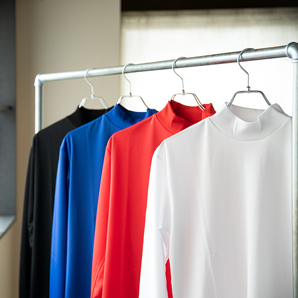 LANNAL sportハイネックシャツ パステルブルー ランバン スポール LANVIN SPORT ハイネック長袖シャツ【吸汗