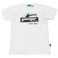 【公式ショップ限定】ヤンガー（Younger）コーチャーシルクプリントＴシャツ（ホワイト）【メール便可】