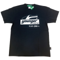 【公式ショップ限定】ヤンガー（Younger）コーチャーシルクプリントＴシャツ（ブラック）【メール便可】